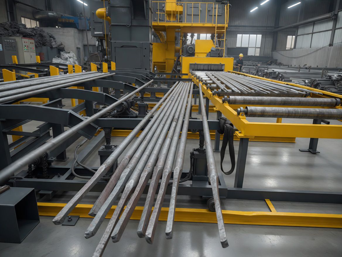Shot Blasting and Peeling Machine for steel surface preparation