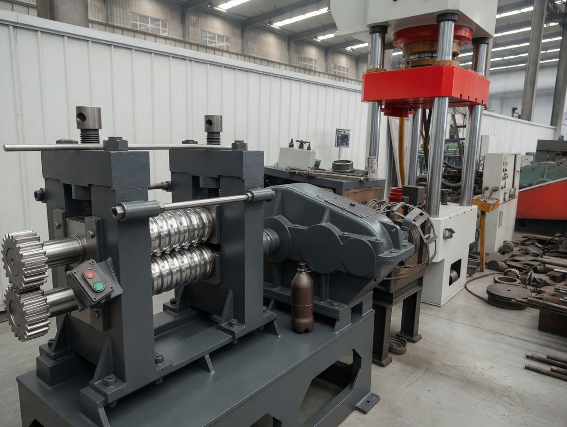 Pointing Machine reducing bar diameter ends for cold drawing